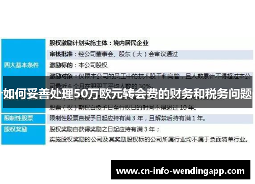 如何妥善处理50万欧元转会费的财务和税务问题