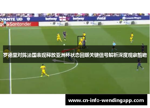 罗德里对阵法国表现释放亚洲杯状态回暖关键信号解析深度观察前瞻